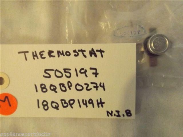 EMERSON MICROWAVE 505197 18QBP0274 18QBP149H THERMOSTAT NEW IN BAG EMERSON MICROWAVE 505197 18QBP0274 18QBP149H THERMOSTAT NEW IN BAG
